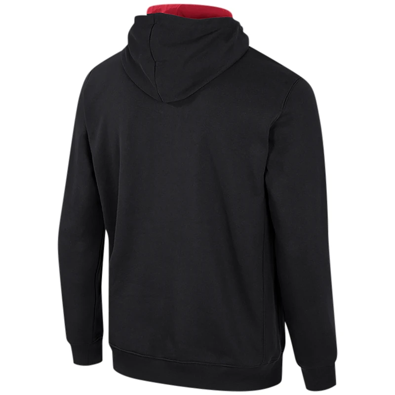 Men's Colosseum Black Alabama Crimson Tide Half-Zip Hoodie
