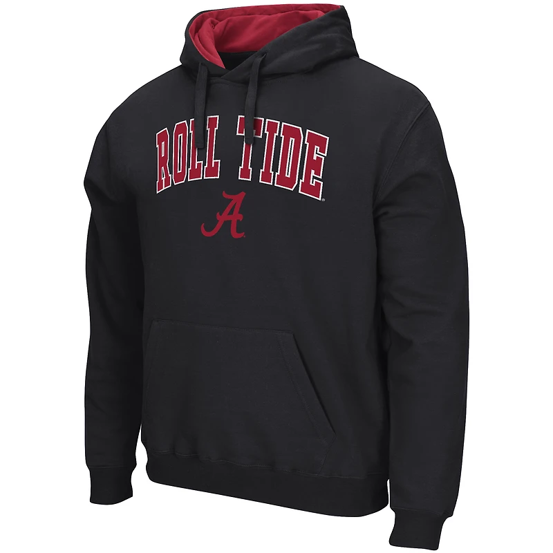 Men's Colosseum Black Alabama Crimson Tide Rally Cry Fleece Hoodie