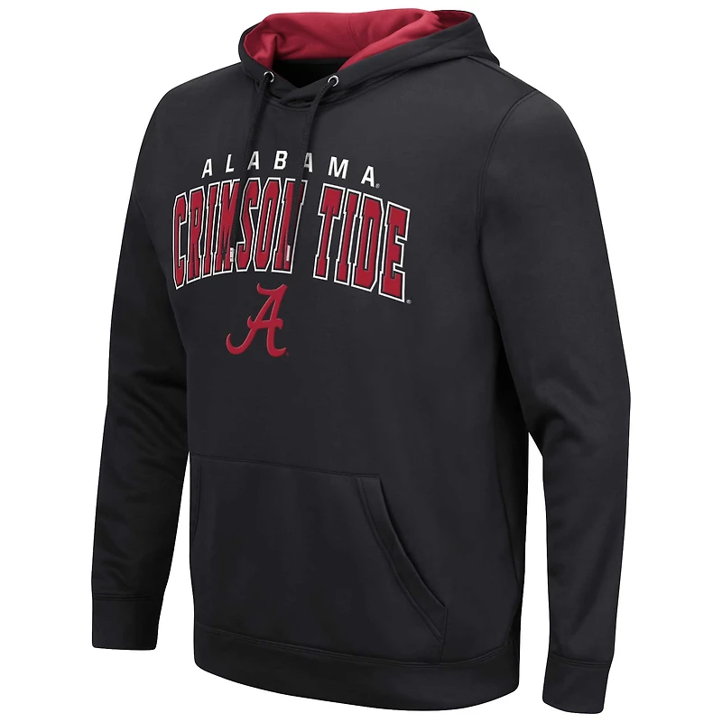 Pull à capuche Colosseum Black Alabama Crimson Tide Resistance pour hommes