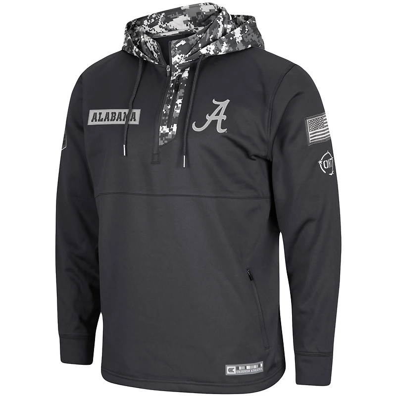 Sweat à capuche Colosseum Charcoal Alabama Crimson Tide OHT Military Appreciation Digi Camo pour homme