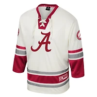 Men's Colosseum Cream Alabama Crimson Tide Puck Proud Fashion Hockey Jersey