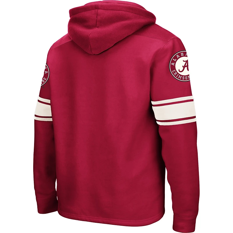 Sweat à capuche lacets Colosseum Crimson Alabama Tide 2.0 pour hommes