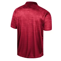 Men's Colosseum Crimson Alabama Tide Honeycomb Raglan Polo
