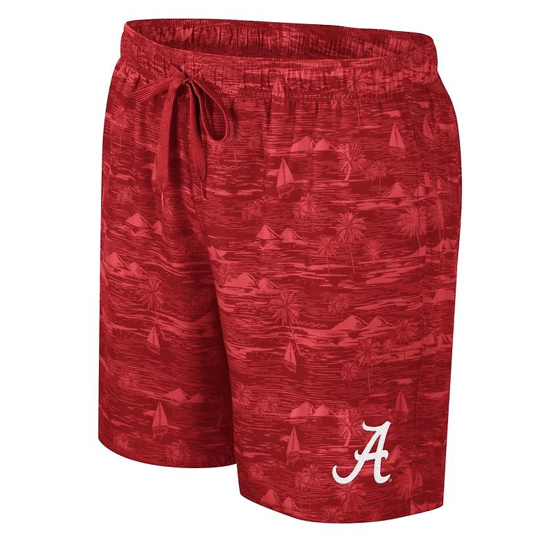 Short de bain Colosseum Crimson Alabama Tide Ozark pour hommes