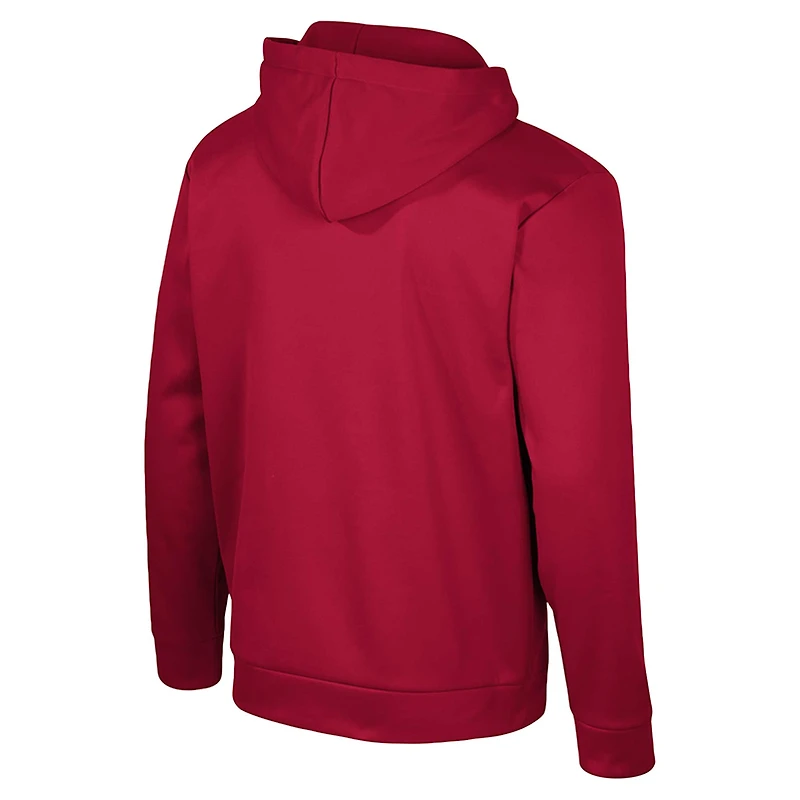 Sweat à capuche quart de zip Colosseum Crimson Alabama Tide pour hommes