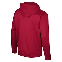 Sweat à capuche quart de zip Colosseum Crimson Alabama Tide pour hommes