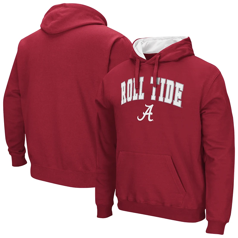 Sweat à capuche polaire Colosseum Crimson Alabama Tide Rally Cry pour homme