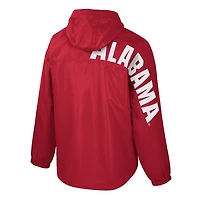 Men's Colosseum  Crimson Alabama Tide Reloaded Anorak Half-Zip Jacket