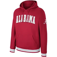 Colosseum Crimson Alabama Tide Varsity Arch Sweat à capuche pour homme