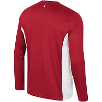 T-shirt d'échauffement à manches longues Colosseum Crimson Alabama Tide pour hommes