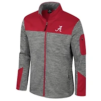 Veste zippée intégrale Alabama Crimson Tide Guard pour homme, gris/cramoisi Colosseum