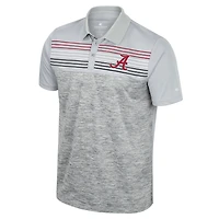 Men's Colosseum Gray Alabama Crimson Tide Cybernetic Polo