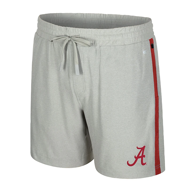 Men's Colosseum Gray Alabama Crimson Tide Mac Shorts