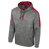 Sweat à capuche pour homme Colosseum Heather Grey Alabama Crimson Tide Dozer
