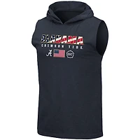 Colosseum Navy Alabama Crimson Tide OHT Military Appreciation Americana Hoodie T-shirt sans manches pour homme