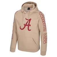 Men's Colosseum Tan Alabama Crimson Tide Big Break Raglan Hoodie