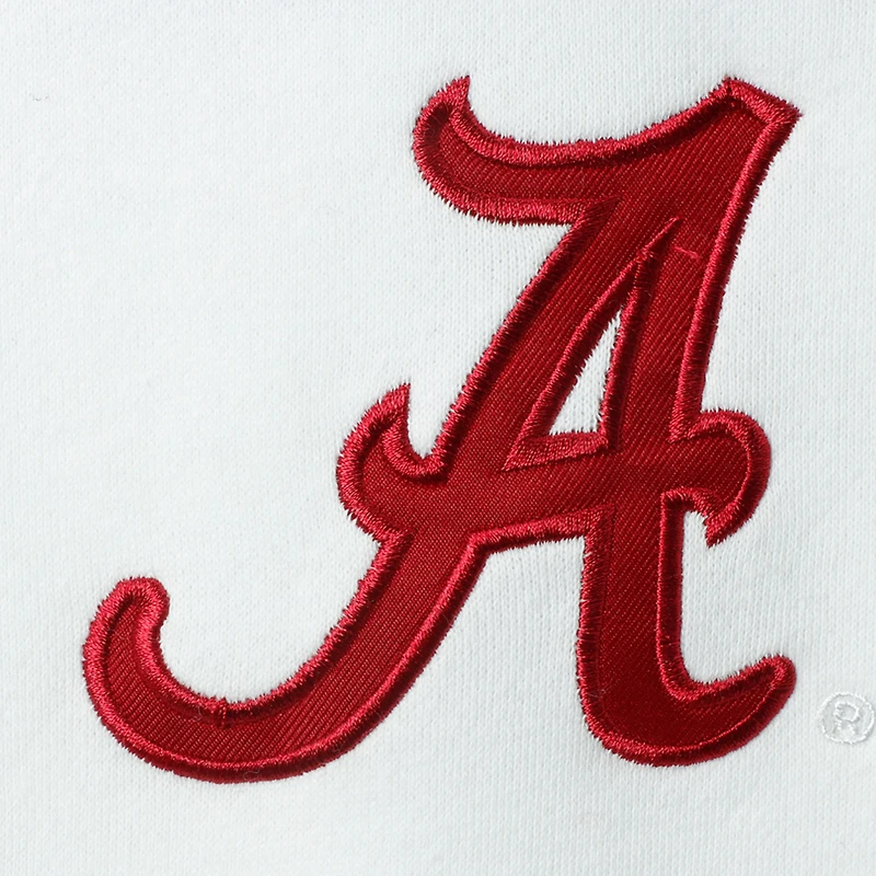 Colosseum White Alabama Crimson Tide Arch & Logo Crew Neck Sweat-shirt pour homme