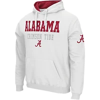 Men's Colosseum White Alabama Crimson Tide Sunrise Pullover Hoodie