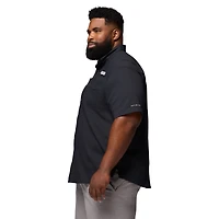 Men's Columbia  Black Alabama Crimson Tide Big & Tall Tamiami Omni-Shade Button-Down Shirt