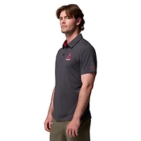Polo Columbia Alabama Crimson Tide Tech Trail pour homme, noir