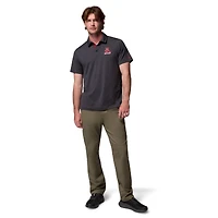 Polo Columbia Alabama Crimson Tide Tech Trail pour homme, noir