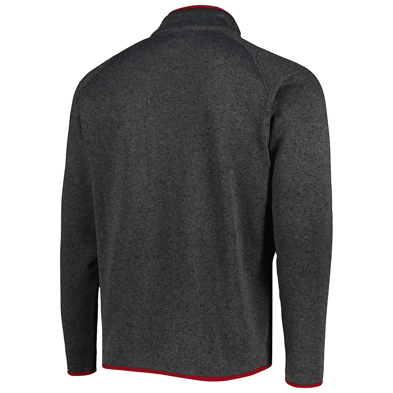 Haut à demi-glissière raglan Columbia Charcoal Alabama Crimson Tide Canyon Point Omni-Shield pour homme