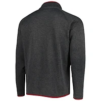 Haut à demi-glissière raglan Columbia Charcoal Alabama Crimson Tide Canyon Point Omni-Shield pour homme