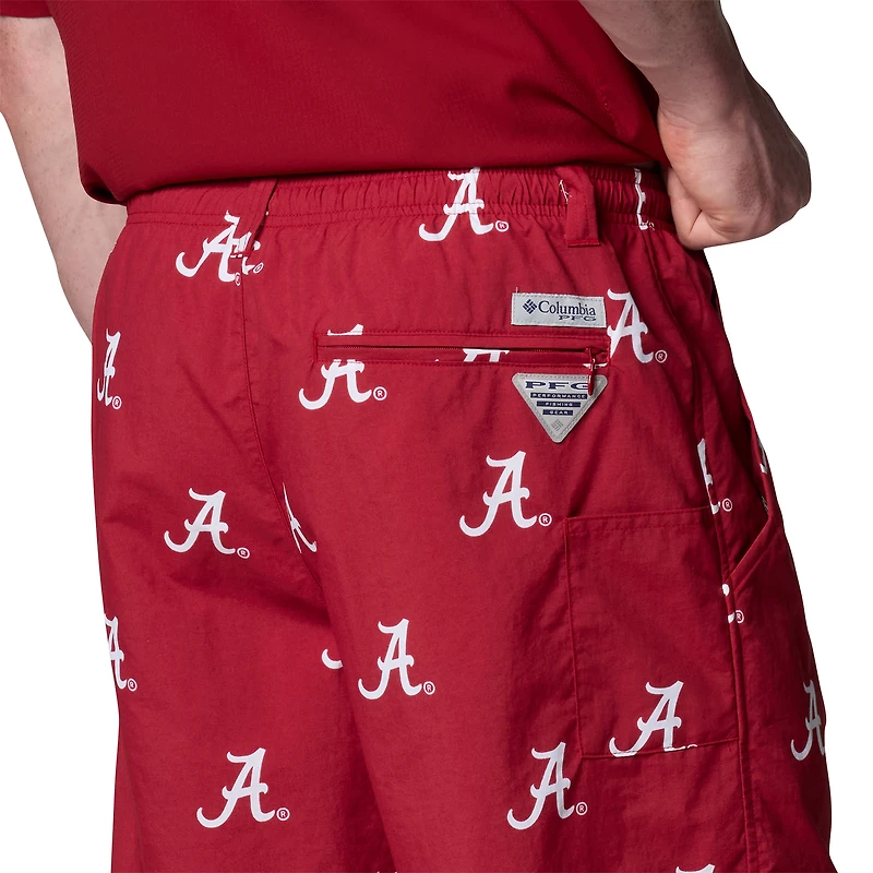 Short Backcast Columbia Crimson Alabama Tide pour homme de grande taille
