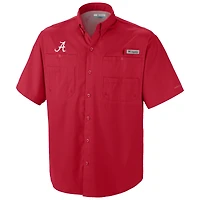 Men's Columbia Crimson Alabama Tide Big & Tall Collegiate Tamiami Button-Down Shirt