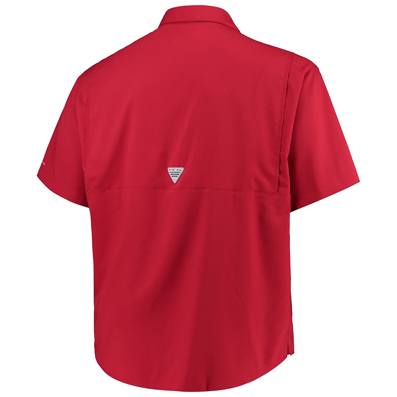 Men's Columbia Crimson Alabama Tide Big & Tall Collegiate Tamiami Button-Down Shirt