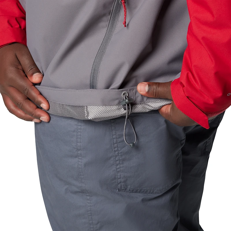 Veste à glissière intégrale Columbia Crimson Alabama Tide Big & Tall Field Bound Omni-Tech™ pour homme