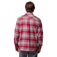 Chemise boutonnée à manches longues en flanelle Omni-Wick pour homme Columbia Crimson Alabama Tide Flare Gun