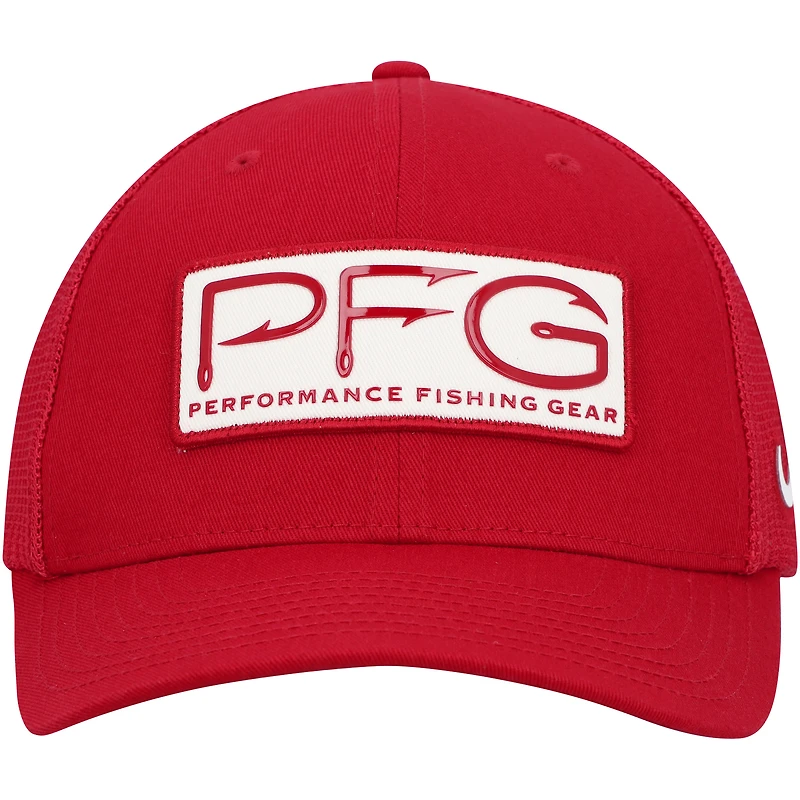 Casquette Columbia Crimson Alabama Tide PFG Hooks Flex pour homme