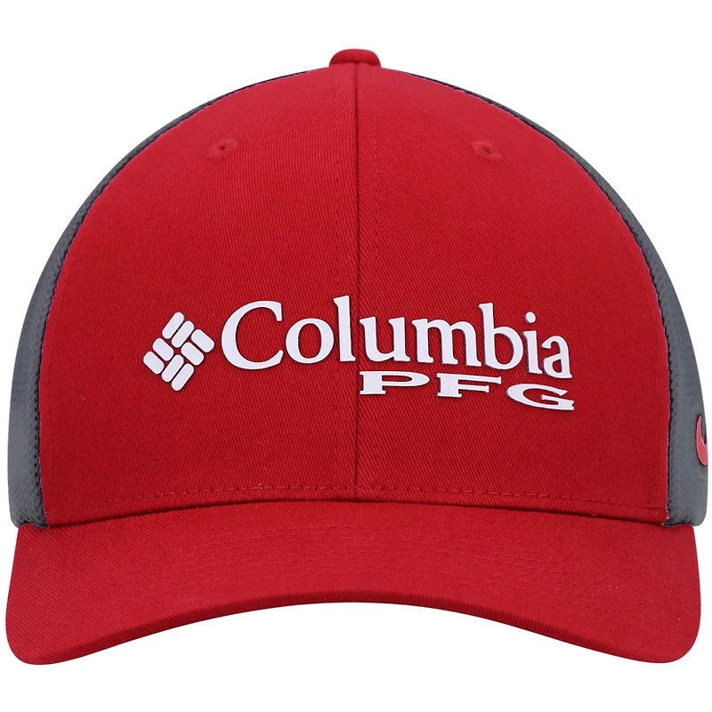 Men's Columbia Crimson Alabama Crimson Tide PFG Snapback Adjustable Hat