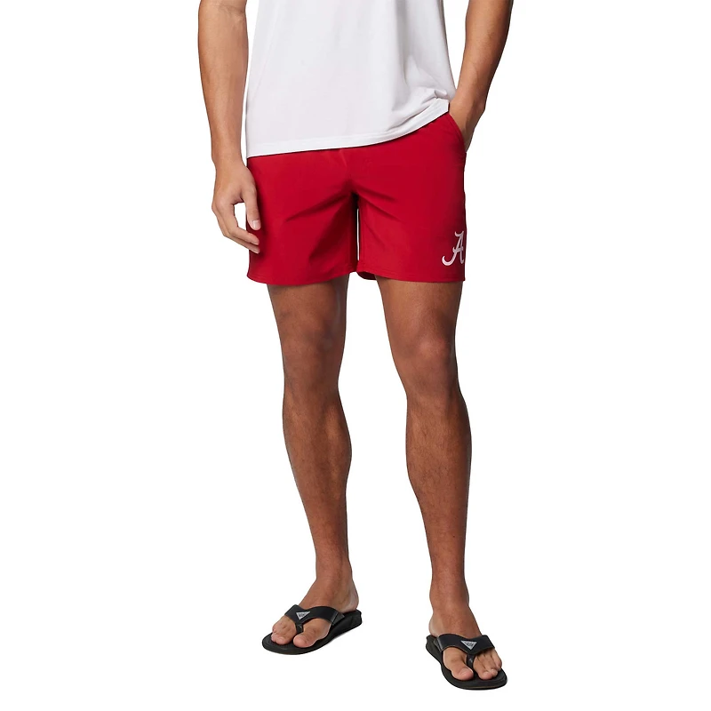 Short extensible Columbia Crimson Alabama Tide PFG Terminal Roamer™ Omni-Shade™ pour homme