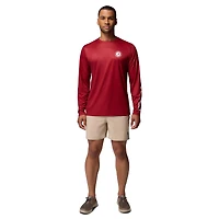 T-shirt à manches longues Columbia Crimson Alabama Tide PHG Terminal Shot 3-Hit pour homme