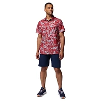 Men's Columbia Crimson Alabama Tide Super Slack Omni-Wick Button-Up Shirt