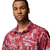 Men's Columbia Crimson Alabama Tide Super Slack Omni-Wick Button-Up Shirt