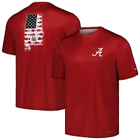 T-shirt homme Columbia Crimson Alabama Tide Terminal Tackle Omni-Shade