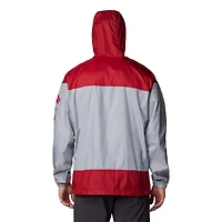 Veste à capuche coupe-vent entièrement zippée Columbia Crimson Tide Flash Challenger Omni-Shade pour hommes, gris