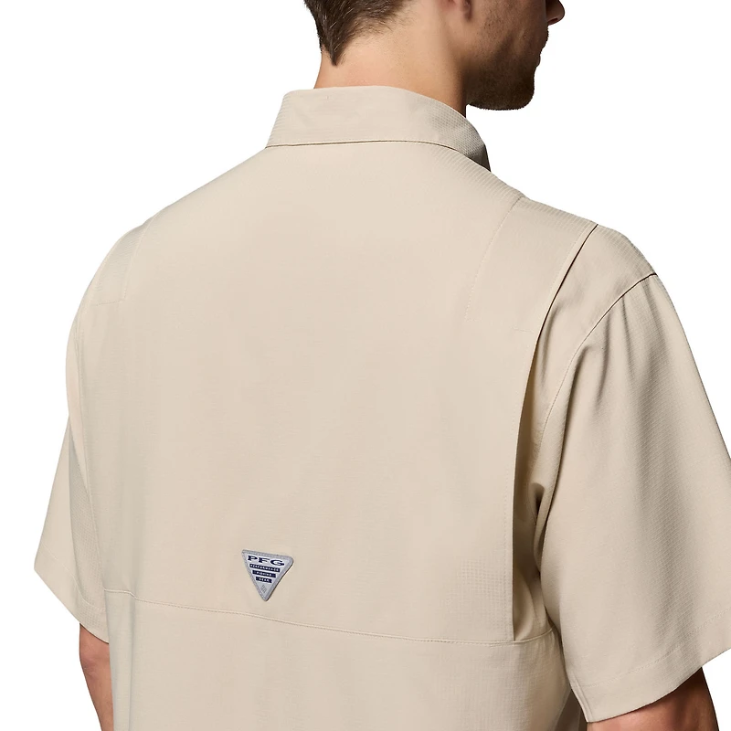 Men's Columbia Tan Alabama Crimson Tide Tamiami Omni-Shade Button-Down Shirt