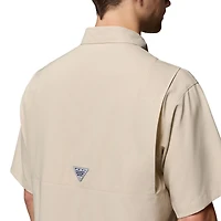 Men's Columbia Tan Alabama Crimson Tide Tamiami Omni-Shade Button-Down Shirt