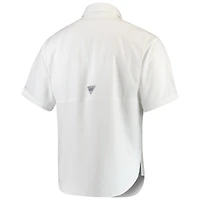 Men's Columbia White Alabama Crimson Tide PFG Tamiami Shirt