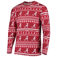 Men's Concepts Sport Crimson Alabama Tide Ugly Sweater Knit Long Sleeve Top and Pant Set
