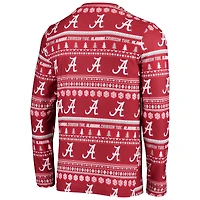Ensemble pull moche à manches longues et pantalon en maille Concepts Sport Crimson Alabama Tide pour homme