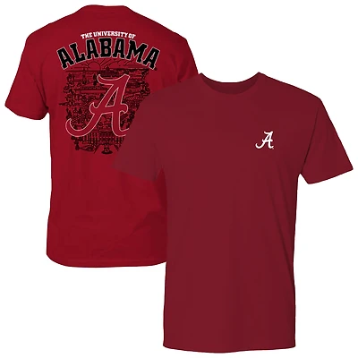 T-shirt pour homme Crimson Alabama Tide City Line