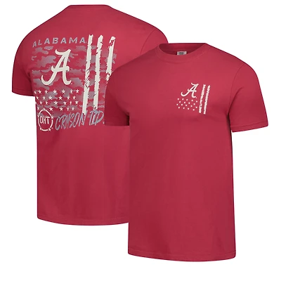 Men's Crimson Alabama Tide Comfort Colors OHT Camo Overlay T-Shirt