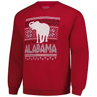 Men's  Crimson Alabama Tide Holiday Fleece Sweatshirt