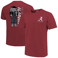 Men's Crimson Alabama Tide Mascot Grad Achievement Unlocked T-Shirt