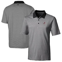 Polo extensible à rayures ton sur pour homme, noir, Alabama Crimson Tide Alumni Logo Forge